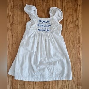 H&M Dress with Embroidered Flowers Size 6